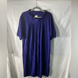 TSE cashmere dress in brilliant purple